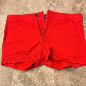 Express Vibrant Red Shorts